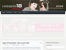 Tablet Screenshot of hangar18pinups.com